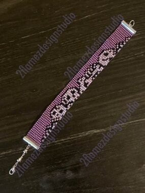 Glow-In-The-Dark ‘Skellie’ Seed Bead Bracelet
